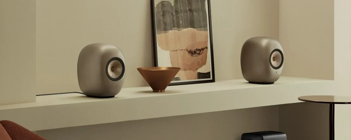 Sigma Kef Ls Luxe Lifestyle Front Side On Shelf